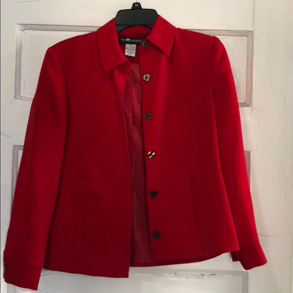 Red blazer